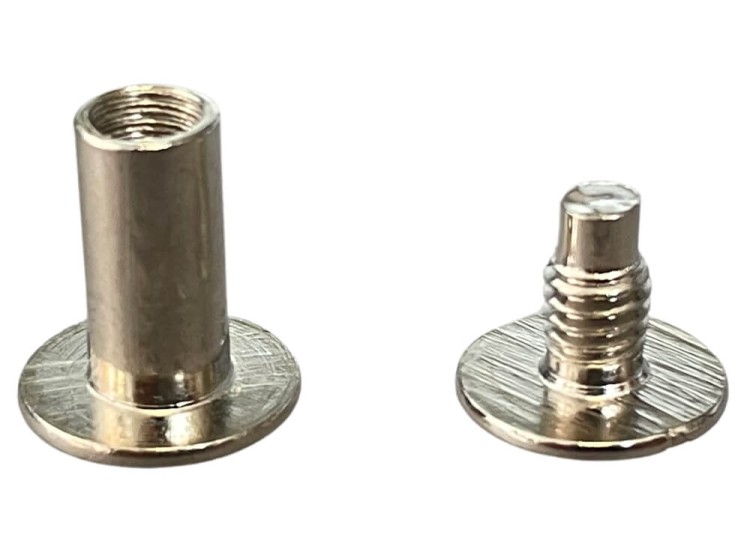 Nity skręcane Śrubka 10mm Srebrny 5szt