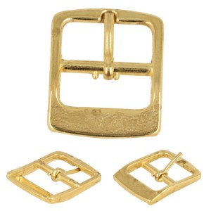 Gürtelclip für 18-mm-Gürtel, Schlaufe, 5 Stück, goldfarben