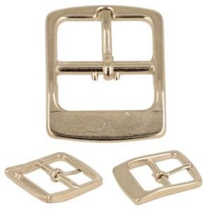 Gürtelklammer für 18-mm-Gürtel, mit Schlaufe, 5 Stück, silberfarben