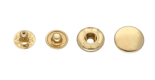 Napa Zatrzask ALFA metalowa 15mm 50szt ZŁOTA