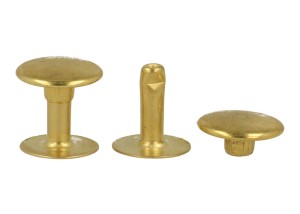 Nähniete zum Einpressen 11 x 11 mm, 100 Stück, goldfarben