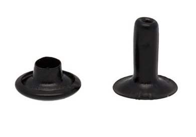 Nity kaletnicze 8x3x9mm Czarny Mat 100szt