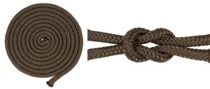 Seil, Schnur, Kordel 6 mm, aschgrau, Kern, 10 m