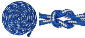 Seil, Schnur, Kordel 6 mm, blau/weiß, Kern, 10 m