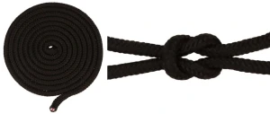 Geflochtenes Seil, 5 mm, Polypropylen-Kern, 25 m, schwarz