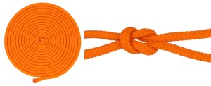 Geflochtenes Seil, 5 mm, Polypropylen-Kern, 25 m, orange