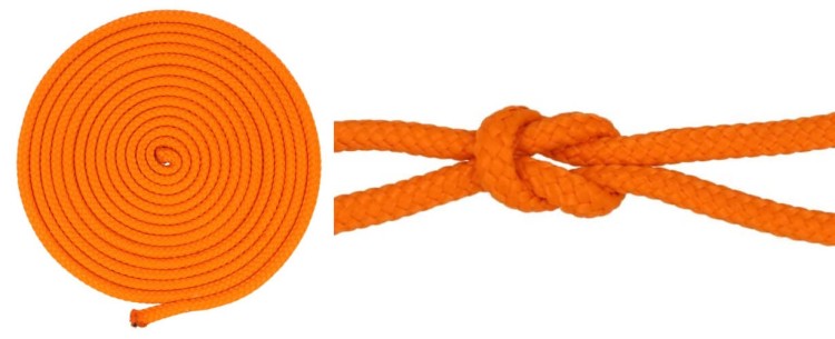 Lina Pleciona 4mm Polipropylenowa Rdzeń 25mb Pomarańcz