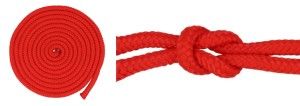 Geflochtenes Seil, 4 mm, Polypropylen-Kern, 25 m, rot