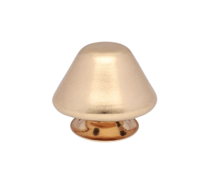 Nity ozdobne Ćwieki 12x8x10 mm TRAPEZ 50szt J.złoto