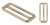 Regulator Odlewany Ramka 40 x 18 mm Srebrny