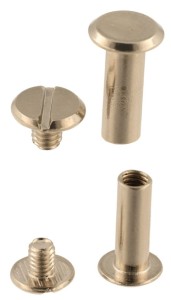 Schraubnieten, Niet mit Schraube, 20 mm, silberfarben, flach, 5 Stück