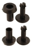 Kunststoffniete 10mm Schwarz 10Stk