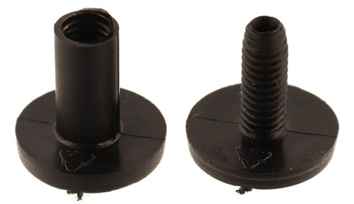 Śruba Nit plastikowy 10mm Czarny 10szt