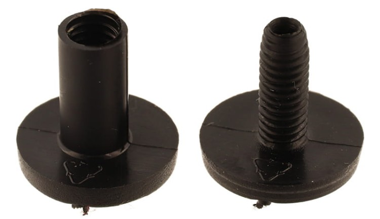 Śruba Nit plastikowy 10mm Czarny 10szt
