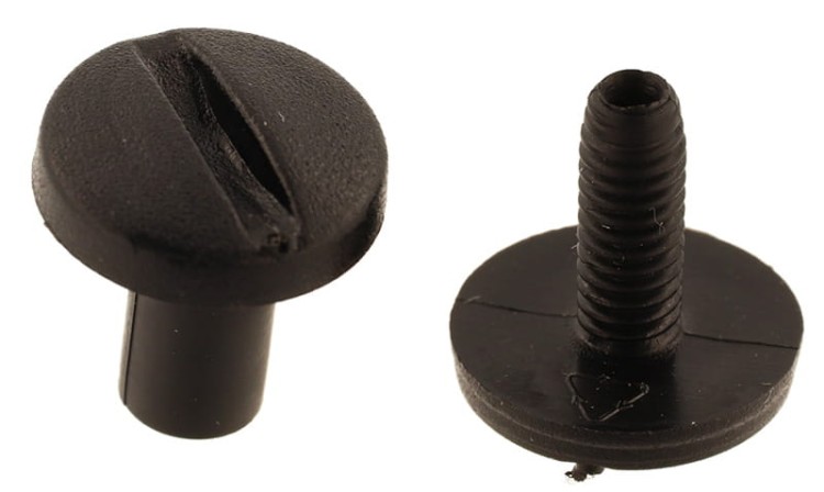 Śruba Nit plastikowy 10mm Czarny 10szt