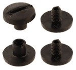 Schraube Kunststoffniete 5mm Schwarz 10St