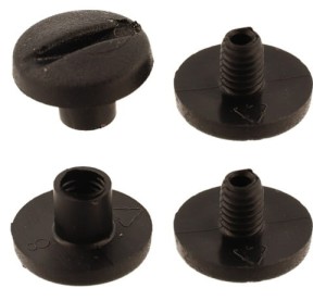 Kunststoff-Blindnietschraube 5 mm, schwarz, 10 Stück