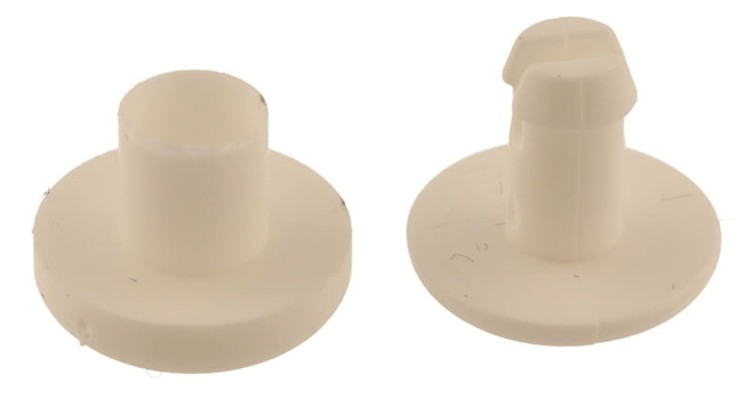 Nit plastikowy 5mm Biały 20szt na Klik Ściskany