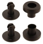 Kunststoffniete 5mm Schwarz 20St