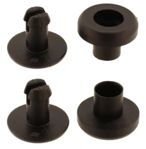 Kunststoff-Blindniet 5 mm, schwarz, 20 Stück, zum Einrasten
