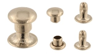 Lederniet N1 4,8 x 5,2 mm, Nieten mit Kappe, 50 Stück