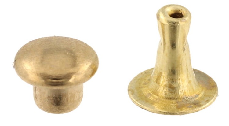 Nit kaletniczy N1 4,8x5,2mm Nity Kapsle 50szt Złote