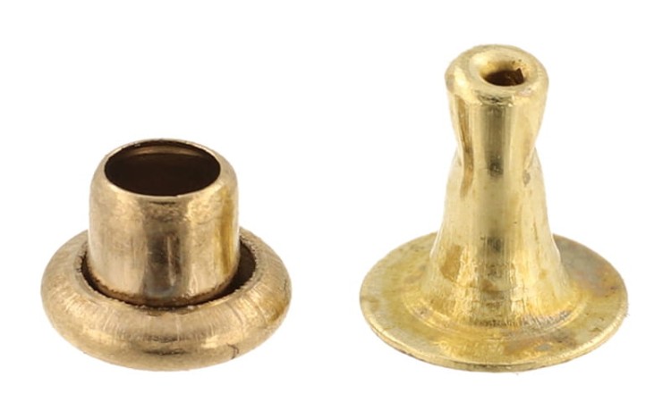 Nit kaletniczy N2 5,7x6,2mm Nity Kapsle 50szt Złote
