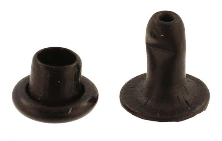 Nit kaletniczy N2 5,7x6,2mm Nity Kapsle 50szt CZARNY