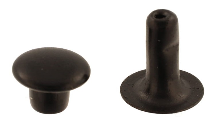 Nit kaletniczy N3 7x8mm Nity Kapsle 50szt CZARNY