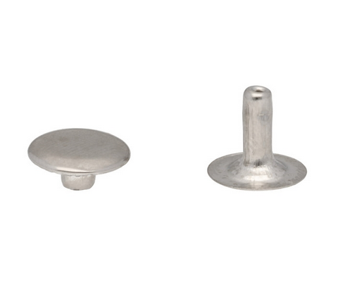 Nity 10x9mm kaletnicze SREBRNY 100szt