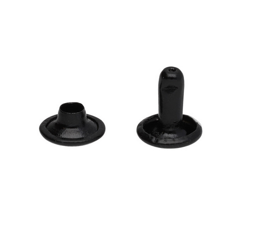 Nity 8x9mm LUX kaletnicze Czarny Mat 100szt