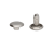 Nity dwustronne 8x9mm LUX kaletnicze SREBRNY 100szt