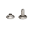 Nity dwustronne 8x9mm LUX kaletnicze SREBRNY 100szt