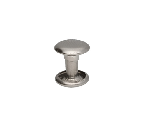 Nity dwustronne 8x9mm LUX kaletnicze SREBRNY 100szt