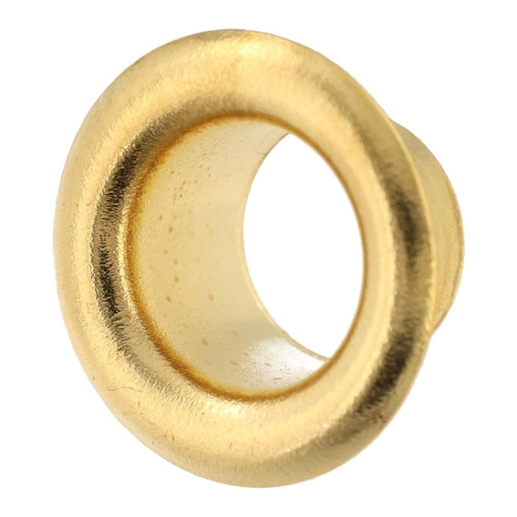 Oczka metalowe 6 mm krótkie – 100 szt + podkładki, kołnierz 11 mm