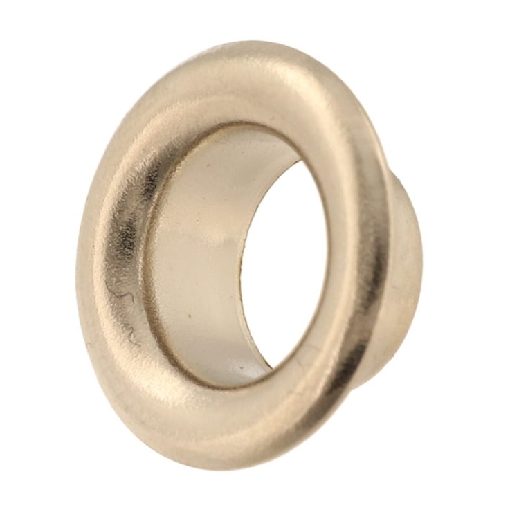 Oczka metalowe 6 mm krótkie – 100 szt + podkładki, kołnierz 11 mm