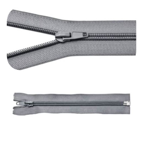 Zamek błyskawiczny #5 Rozdzielczy 85cm Szary 5szt