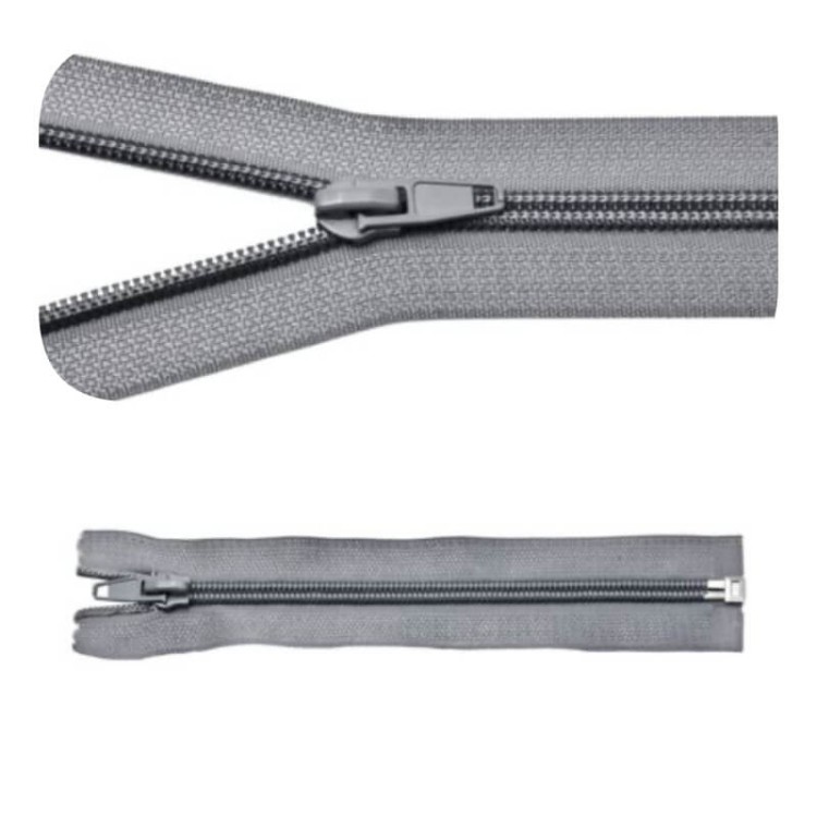 Zamek błyskawiczny #5 Rozdzielczy 85cm Szary 5szt