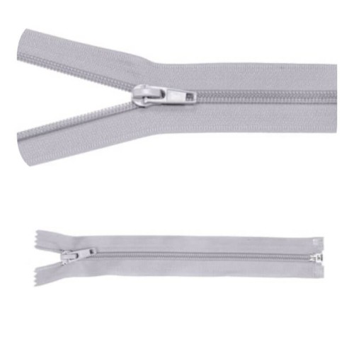 Zamek błyskawiczny #5 Rozdzielczy 85cm Popiel 5szt