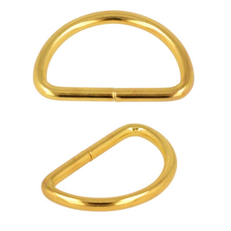 Półkole Krawieckie 40mm drut 4mm Złote 10szt
