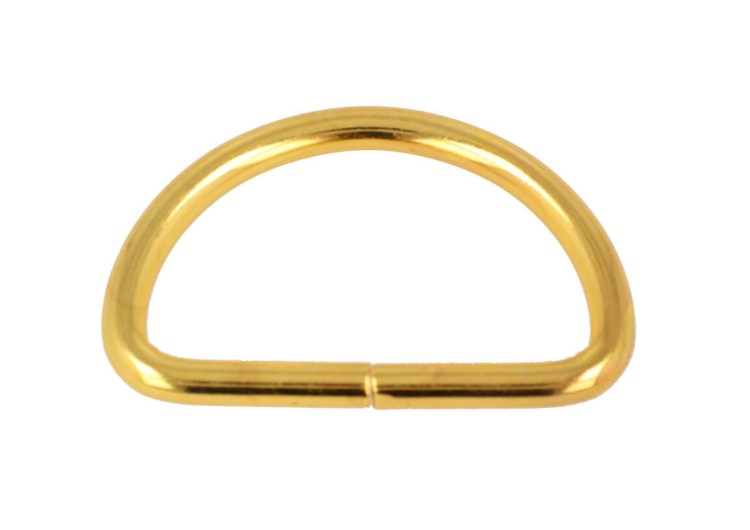 Półkole Krawieckie 40mm drut 4mm Złote 10szt