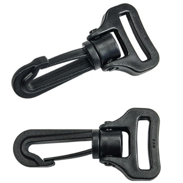 Karabinek Obrotowy 25mm Plastik 10szt Smycze Breloki