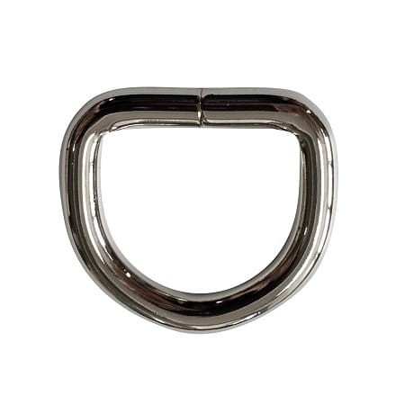 Półkole 22x20x5mm Metalowe Nikiel błysk 5szt