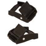   Selbsthemmende Schnalle 25mm für Gürtel  250kg Schwarz