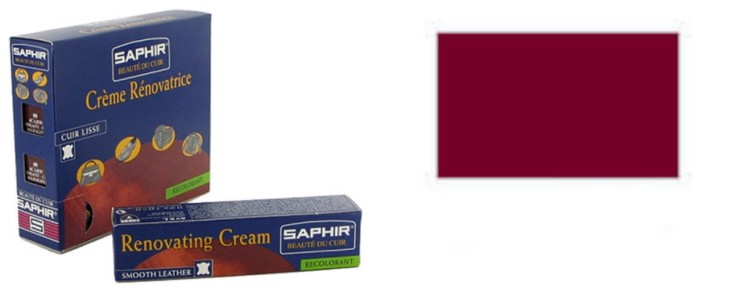 Krem do skóry SAPHIR Renovating Cream 25 ml – renowacja rys, przetarć i koloru