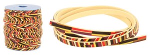 Lederriemen, flacher Riemen, 5 x 2 mm, „Indianin“, 1 Meter