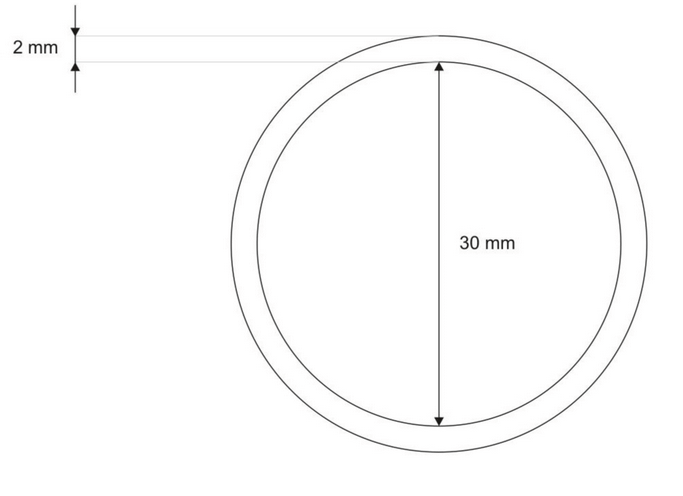 Kółko 30/2 mm do kluczy Spiralne 20 szt