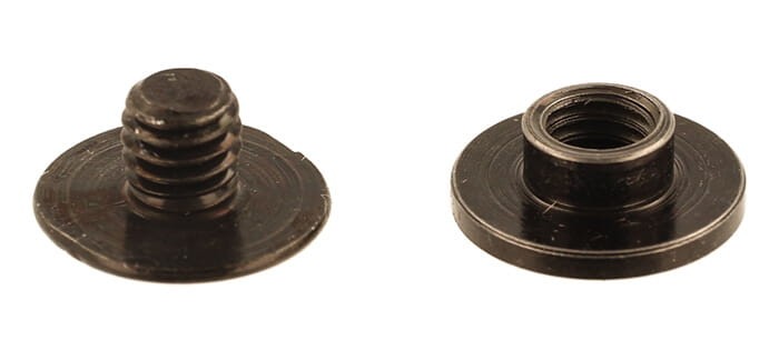 Nity skręcane Śruba Introligatorska 2 mm Czarne 10 szt