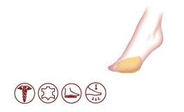 Półwkładki Kaps Restmed z pelotą metatarsalną – na bolące śródstopie, skóra owcza