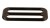 Regulator Odlewany Krawiecki 40 x 18 mm Czarny Mat